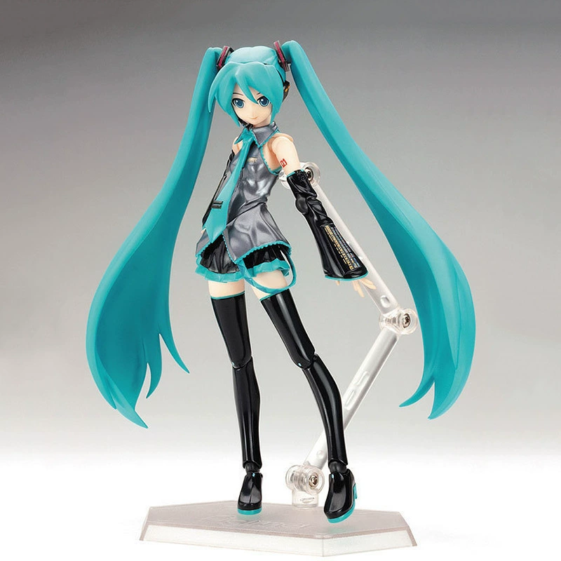 Фигурка Figma 014 Hatsune Miku, 14,5 см, подвижные шарниры, ПВХ, подставка
