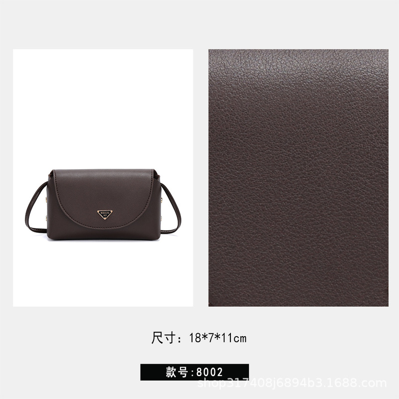 [Miedi] 2025 New Autumn and Winter Fashionable and Versatile Crossbody Shoulder Mobile Phone Bag with High Appearance M-6009 Brown