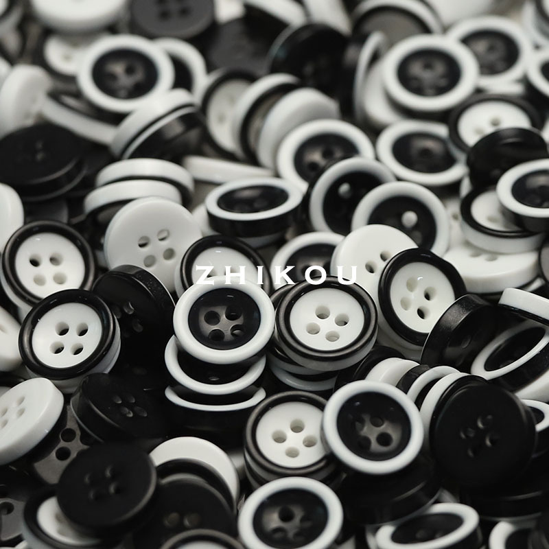 ZHIKOU four-eye concave resin buttons versatile shirt decorative…