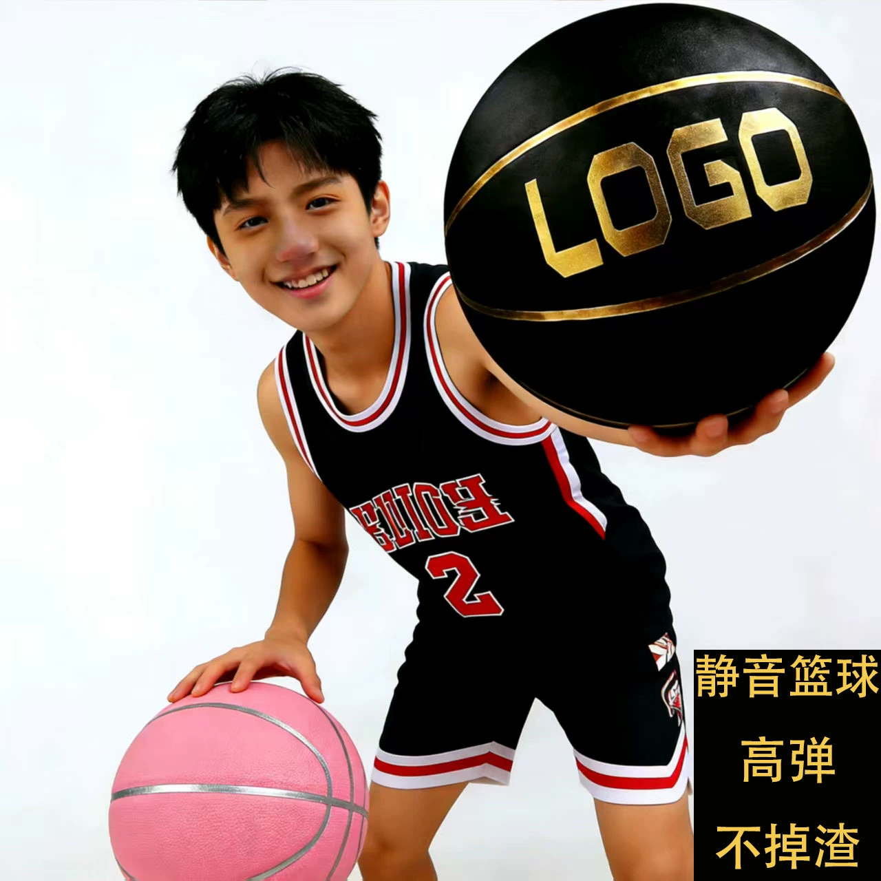 Утяжеленный бесшумный баскетбольный мяч для тренировок в помещении, специально для детей, студентов и подростков, стильный гравитационный баскетбольный мяч, настоящий бесшумный мяч