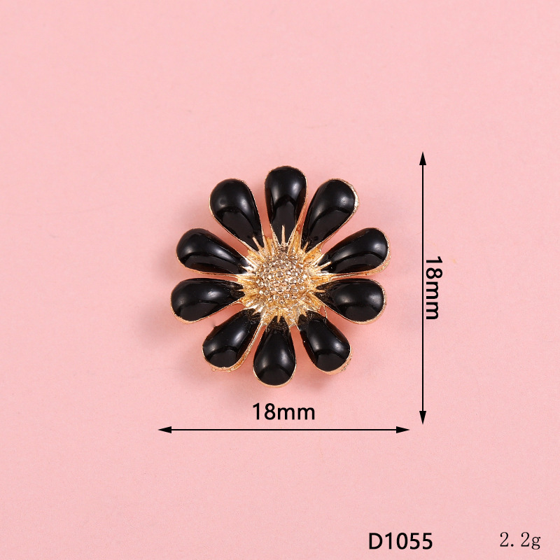 Nuevo diamante completo cinco pétalos flor gota diagonal flor aceite copo de nieve DIY accesorios de joyería teléfono móvil Shell rhinestone material al por mayor