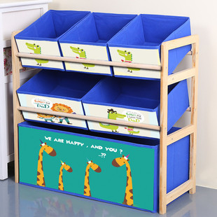 Solid Wood Toy Rack Children's Toy Storage Rack Organizer Box Kindergarten Storage Cabinet Baby Toy Storage