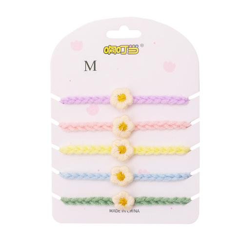 Pet Classification Identification Collar Newborn Puppy and Cat Identity Marking Rope Dog and Cat Newborn Knitted Cat Collar