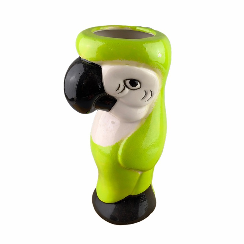 Selección estricta de tazas de cóctel hawaiano, tazas de cerámica de papagaios azules, tazas de esqueleto de zombis, tazas de red