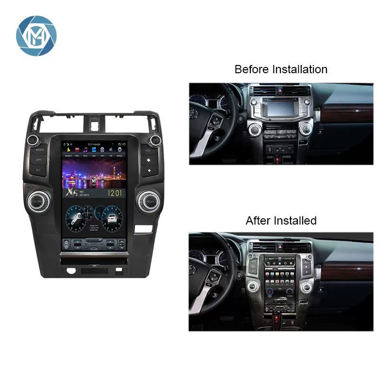 Подходящее для Toyota Super Fighter 2009-2019 вертикальный экран превышение Toyota 4 Runner PX6