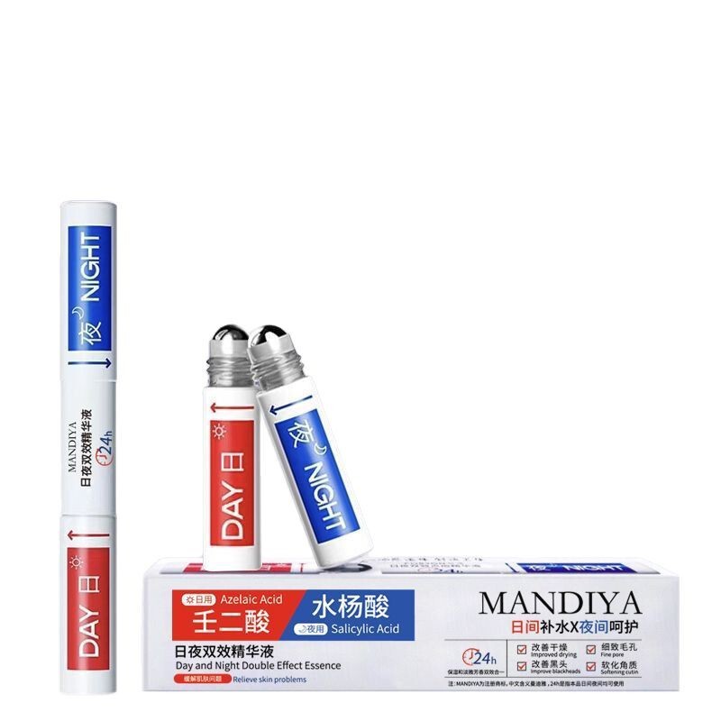 Mandia 双頭ニキビ除去ペン、ニキビ除去、ニキビ跡、赤み軽減、鎮静、オイルコントロール、保湿エッセンス|undefined