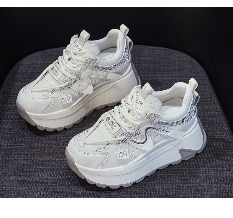 Giày sneaker nữ đế dày phong cách retro cổ điển — 5028 da tím, 5028 da vàng, 5028 da xám, 5028 da đỏ chi tiết 37