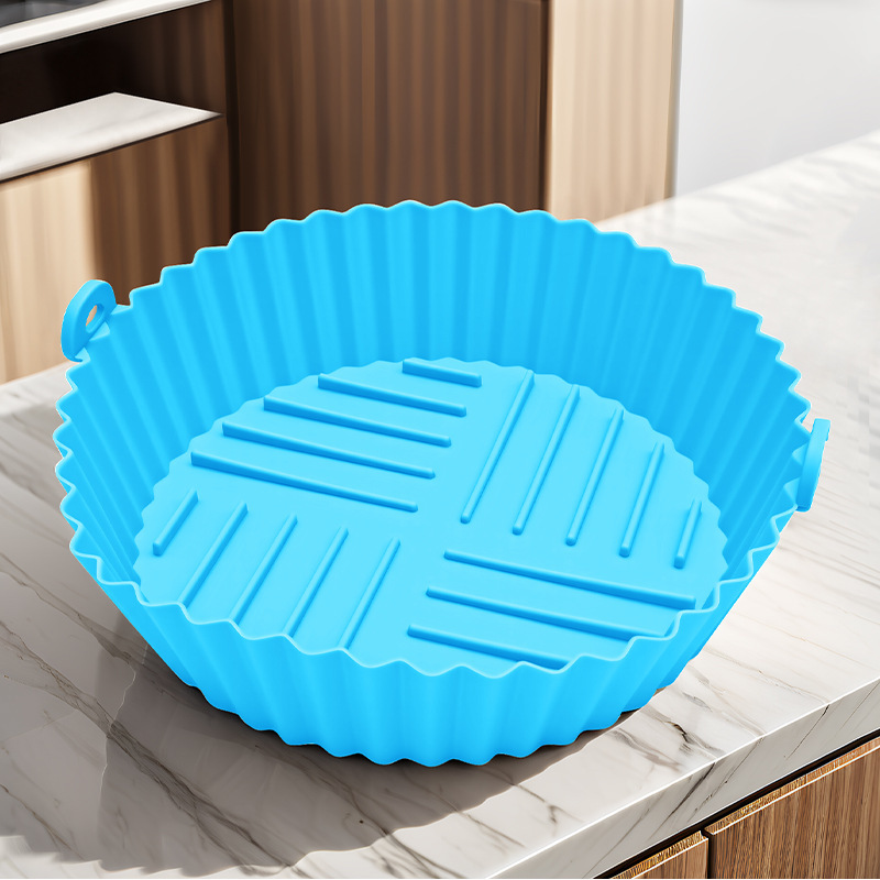 シリカゲルエアフライヤー焼き皿円形再使用可能耐高温シリカゲルインナー断熱マットオーブン焼き皿|undefined
