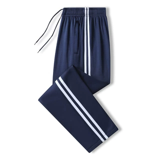 裤校服裤春秋季中小学生运动藏青色一杠两杠三杠校服休闲裤尺码全