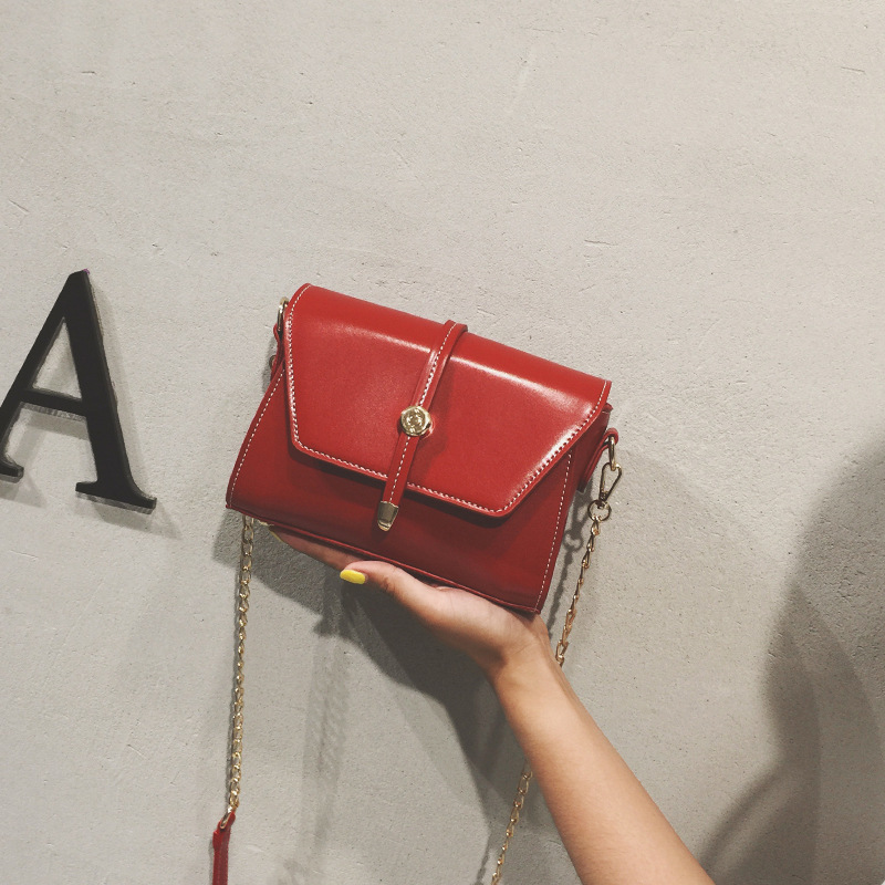 Borsa piccola retrò per le donne 2024 autunno e inverno alla moda in stile coreano borsa a tracolla foresta semplice trama catena tracolla piccola borsa quadrata_voghion.com
