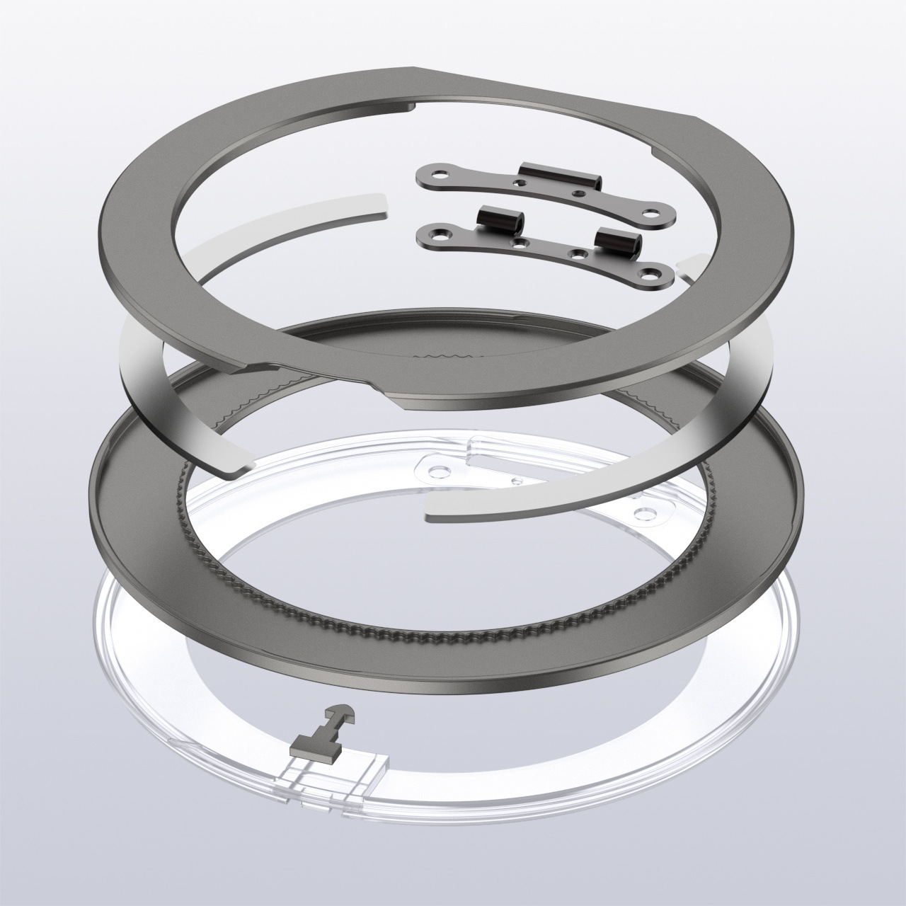 Fábrica de fuente Q18 succión magnética ultra delgada 360 soporte de brazo de dedo giratorio para teléfonos móviles perezosos con soporte de aleación de aluminio ruidoso