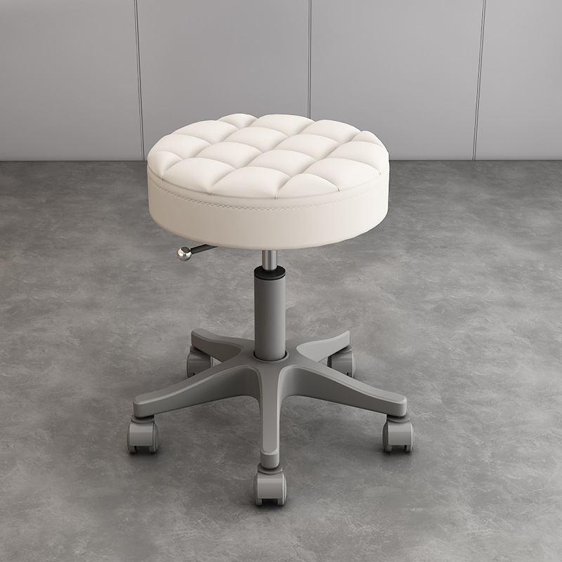 Internet celebridad simple peluquería salón de uñas silla redonda con ruedas taburete de belleza salón de belleza polea giratoria elevación redonda taburete