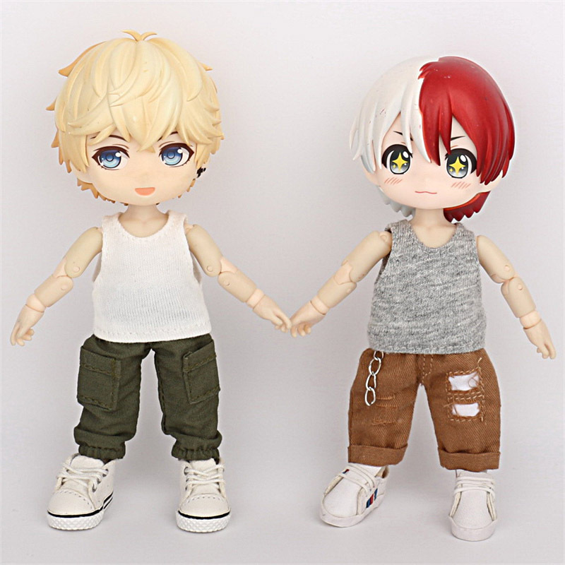 Ob11の子供服の12分の子供服の中に袖なしの小さいベストのスウェットを掛けて他の色とサイズを作ることができます。|undefined