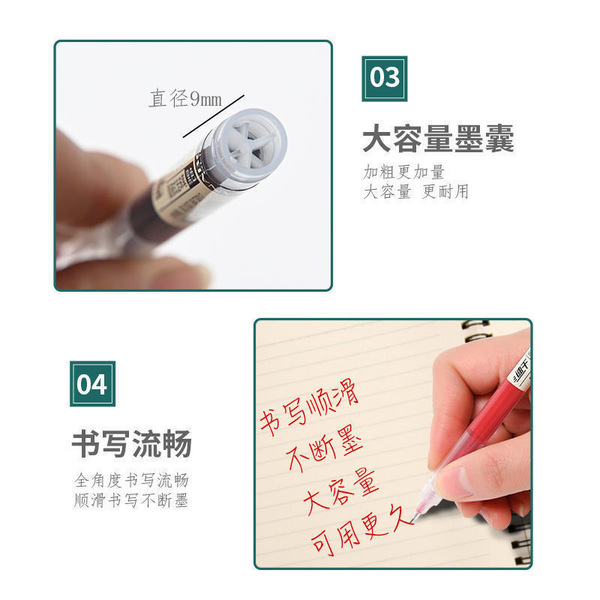 rollerball quick dry capacious rollerball pen for students