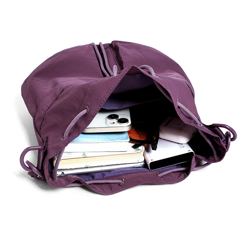 Saint Hilal Drawstring Bucket Bag, Lightweight And Versatile Women's Crossbody Bag, Casual And Simple, Large Capacity Handbag._voghion.com