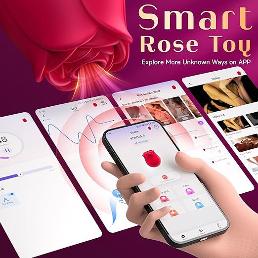 Huevo Vibrador de Rosa con Succión de ABS y Silicona, Impermeable y Silencioso para Mujeres image 5