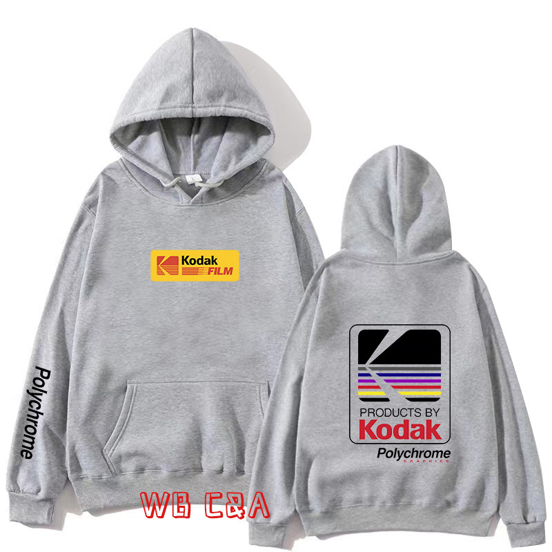 Kodak Fashion Brand Sweatshirt 2023 Cross-border European and American Hooded Sweatshirt Men's and Women's oversize Cross-border Sweatshirt Kodak Fashion Brand Sweatshirt 2023 Cross-border European and American Hooded Sweatshirt Men's and Women's oversize Cross-border Sweatshirt