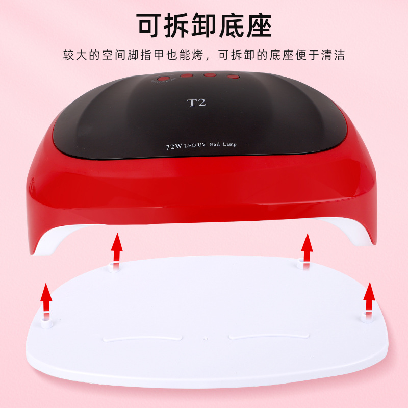 Cross-border new smart sensor nail light therapy machine, with extra wide area for both simultaneous nail dryer and nail adhesive curing lamp