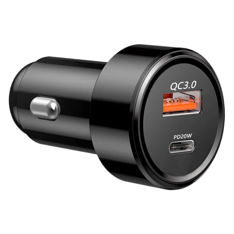SOURCE car charger fast charge QC3.0PD30w car cigarette lighter high power 48W double fast charge PD car charger