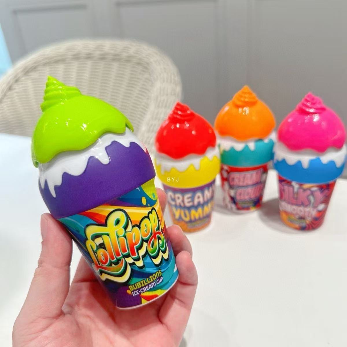 아이스크림 버블병 [녹색 보라색]