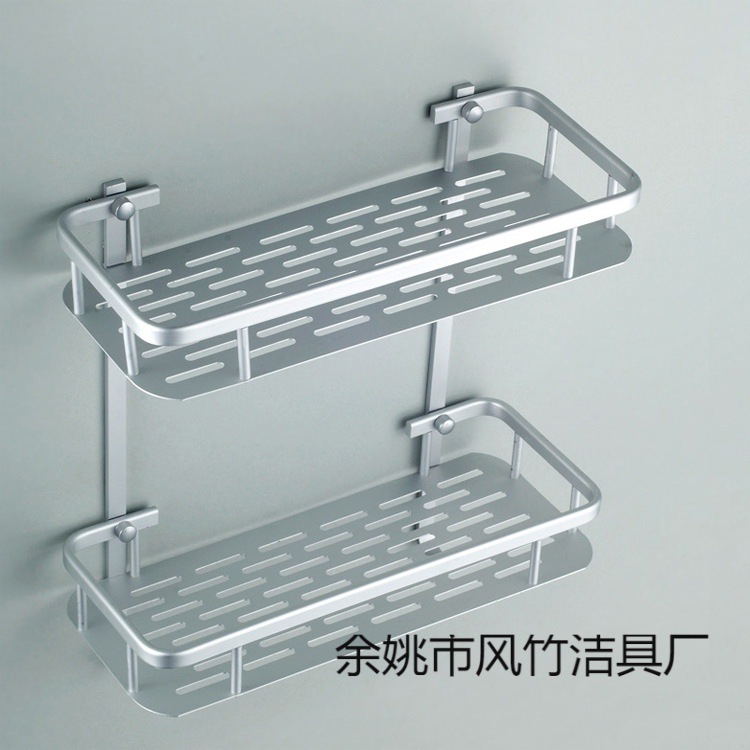 Space aluminum storage rack bathroom storage rack bathroom pendant bathroom storage rack factory wholesale