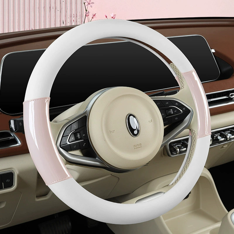 Чехол на руль автомобиля для женщин, универсальный для всех сезонов, чехол на руль с рисунком, милый летний чехол на руль, нескользящий, впитывающий пот и дышащий.