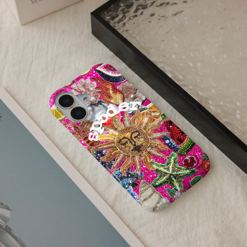 45g Weight iPhone Applicable Brands Phone Cases Classification tpu Material Sun Pattern Retro, Simple Style Style Tpu Sun Retro Simple Style Phone Cases Phone Accessories 3