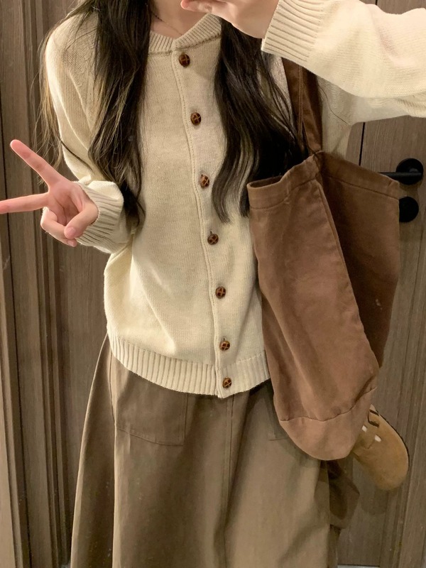 冬装搭配一整套女2025新款复古格纹马甲叠穿毛衣半身裙子三件套装|undefined