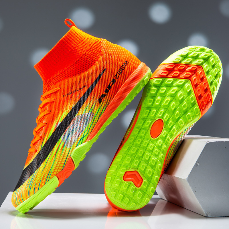 Zapatillas de Fútbol de Entrenamiento de TPU y Caucho Ligeras de Caña Alta image 9