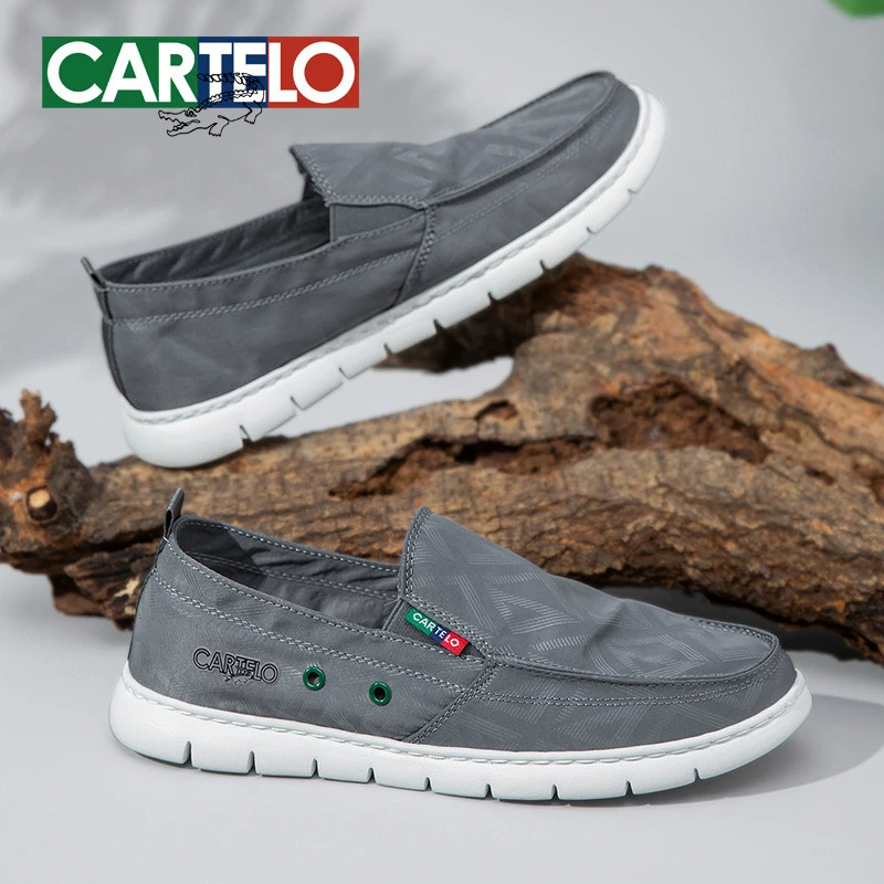 Katile крокодил весенняя и летняя обувь рыбака мужская низкая банда повседневная одиночная обувь бобовая обувь ленивая мужская обувь против брызг воды