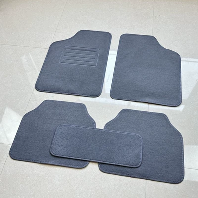 Universal Foot Pad | mats, velvet fabric - gray-flocking-universal-five-piece-set