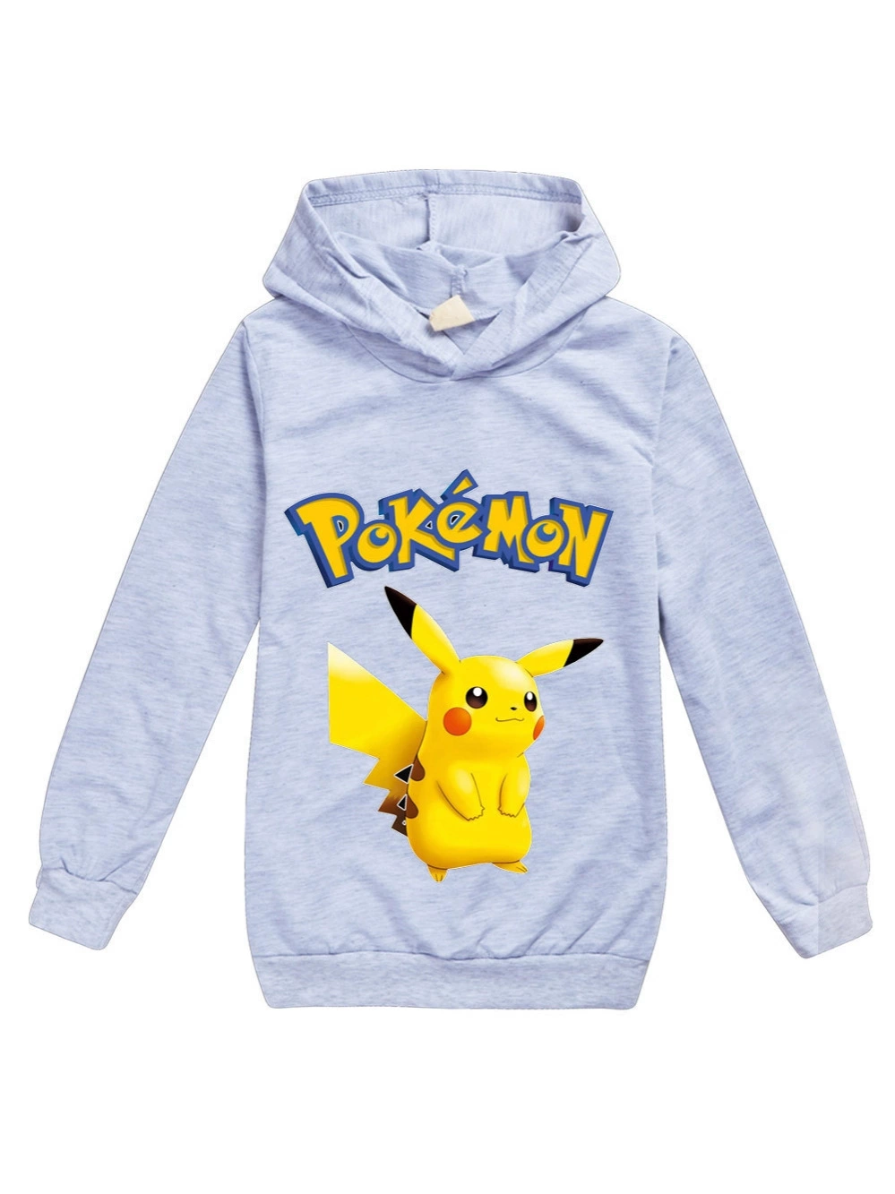 Хит продаж детская толстовка Pokemon go с принтом персонажа Пикачу, капюшон, свободная мультфильмная иностранная торговля
