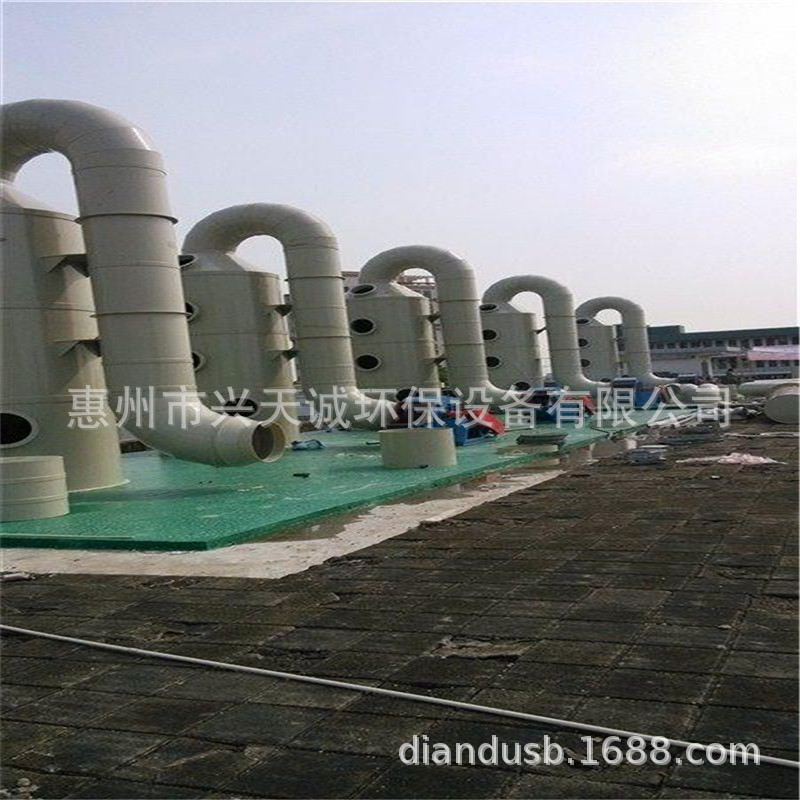 工厂加工定制喷淋塔酸雾净化塔脱流塔贺州岗石除尘塔玻璃钢吸附塔