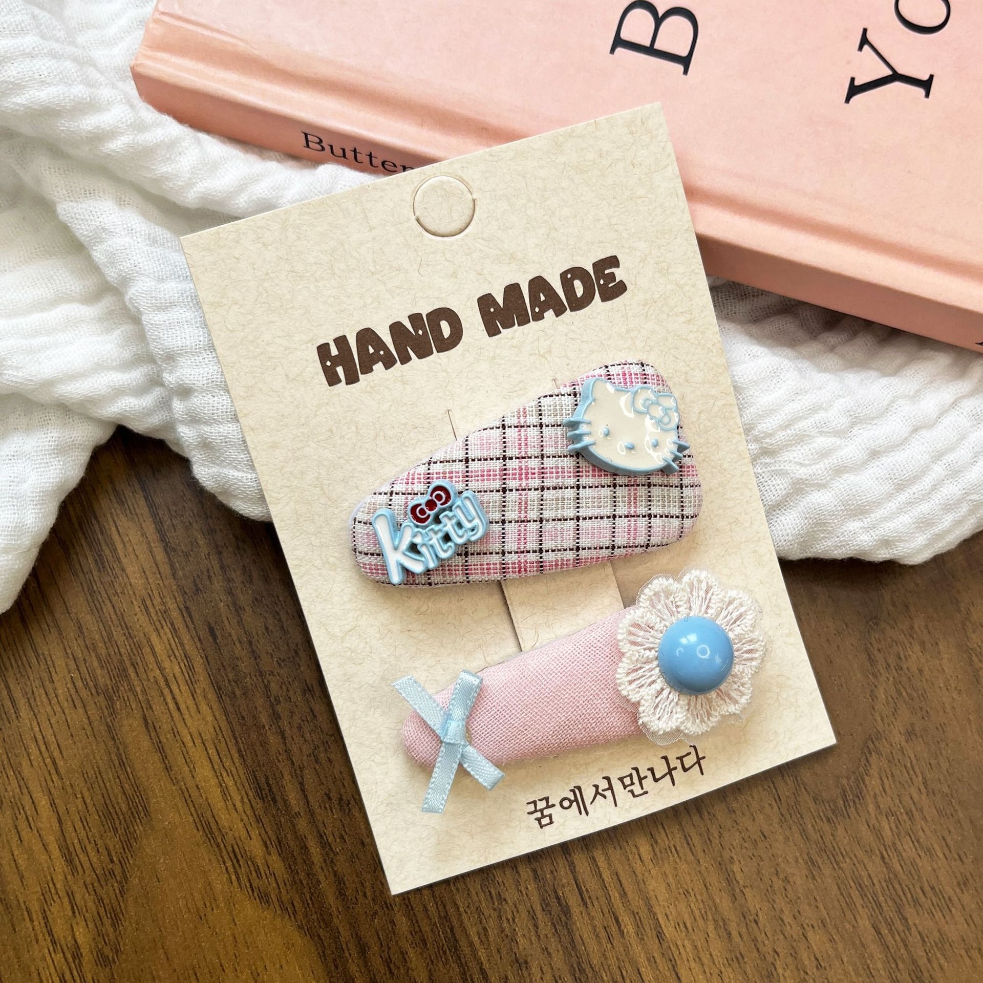 Coreano dulce versátil pequeño niño punto ondulado BB clips para niños color caramelo elíptico clips para el cabello lateral joyería para el cabello