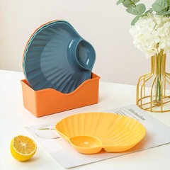 Shell Plate Creative PP Household Dry Fruit Fruit Snack Plate Snack Plate Fruit Plate Plastic Plate Boneless Dish