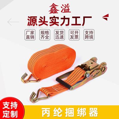 源头工厂货物捆绑带货车拉紧器加厚耐磨A3钢丙纶2T收紧器紧绳器