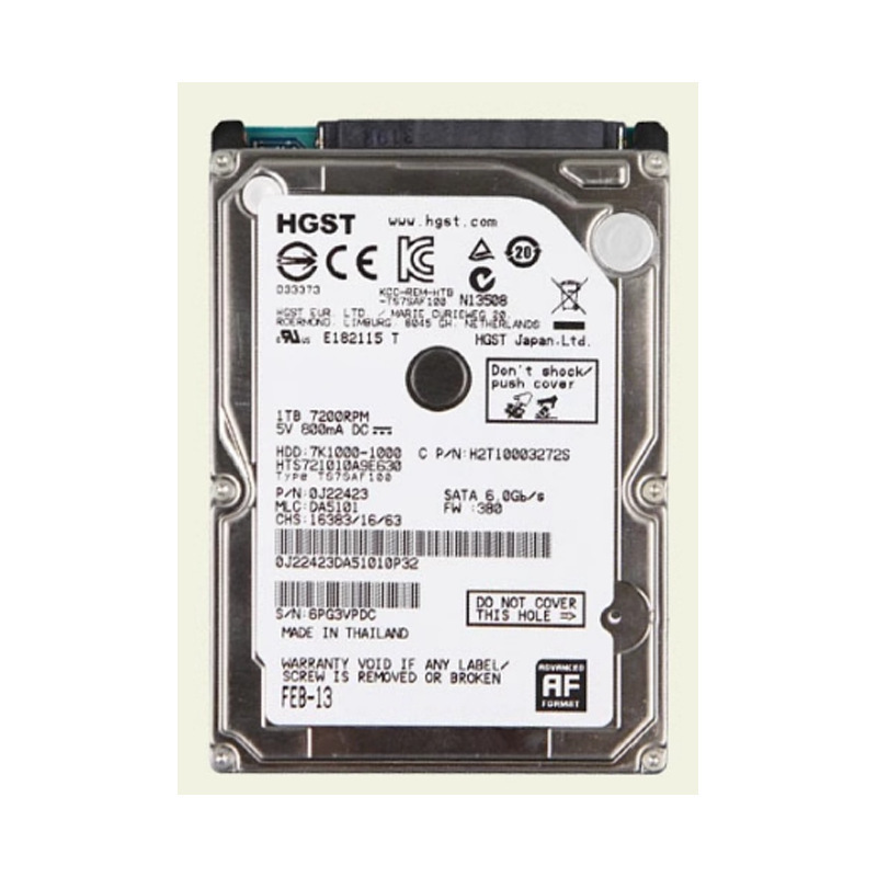 Notebook Hard Drive Hts721010A9E630 Vertical 2.5-Inch 7200 Rpm 32m Mechanical Black Disk 1Tb Notebook Hard Drive Hts721010A9E630 Vertical 2.5-Inch 7200 Rpm 32m Mechanical Black Disk 1Tb