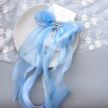 Cute hair accessory, hairgrip for princess, children's crystal, with gem