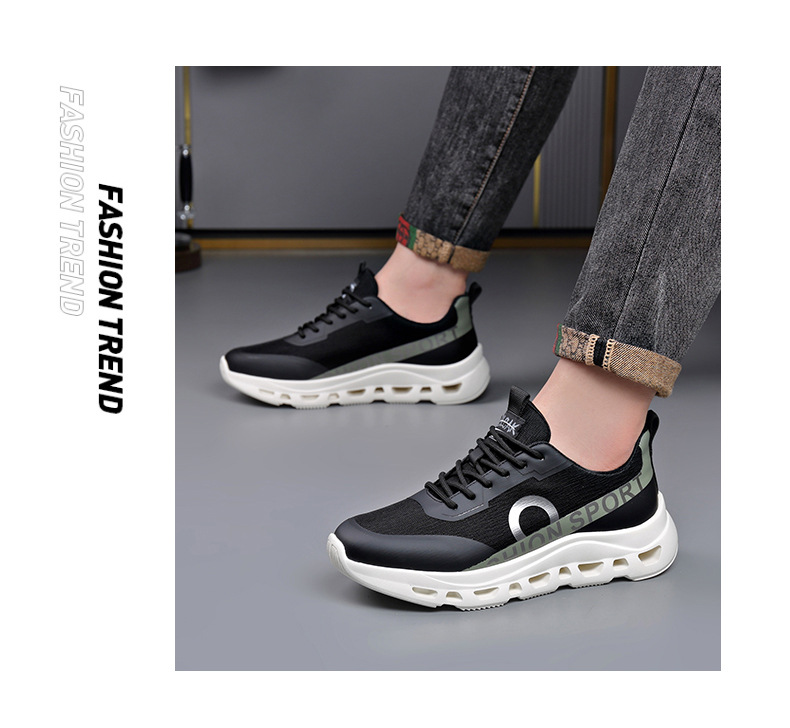 Men's Breathable Mesh Casual Shoes With Thick Sole For Men_voghion.com