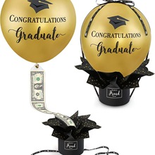 毕业抽钱气球盒子毕业礼物拉钱气球桶聚会派对创意给现金礼盒