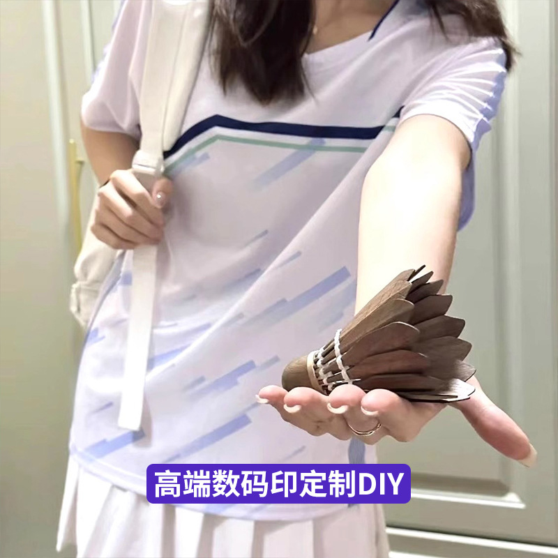 New Badminton Uniforms Customized for Men and Women, High-Looking, Quick-Drying and Breathable Badminton Sportswear Short-Sleeved Shorts Suit