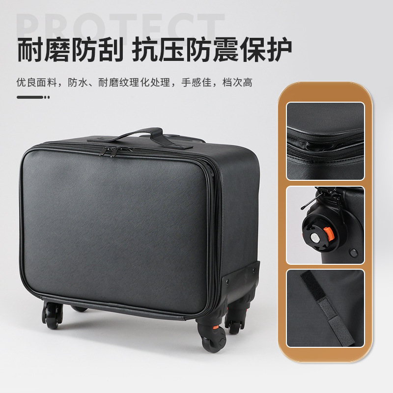 Caja de maquillaje de barra de tracción profesional bolsa de maquillaje portátil bordado de uñas herramientas multifuncionales de maquillaje de barra de tracción bolsa de almacenamiento al por mayor