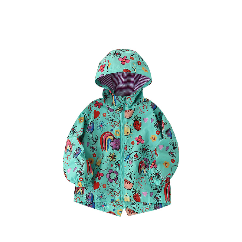 MALWEE 여자 코트 가을, 겨울 새로운 스타일 유럽과 미국 아동 의류 서양식 어린 소녀 후드 가디건 아동 의류 스포츠 용 재킷