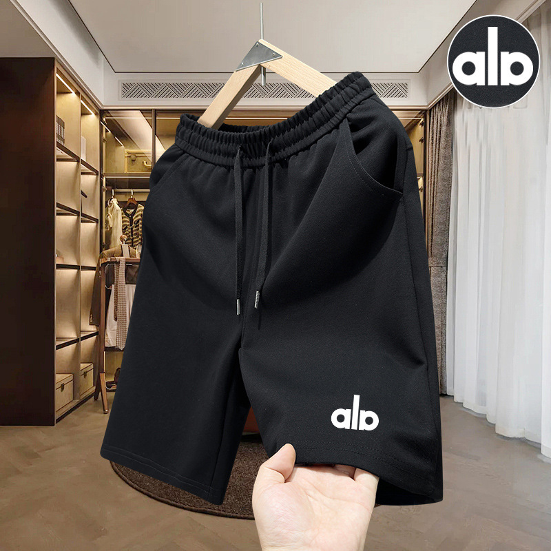 Summer New Trendy Men's Loose Beach Shorts Cotton Basketball Shorts Printed Men's Knee-Length Shorts