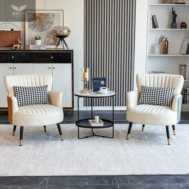 Nordico ligero de lujo silla perezosa sofá individual red mesas y sillas combinación de salón balcón residencial una mesa y dos sillas combinación