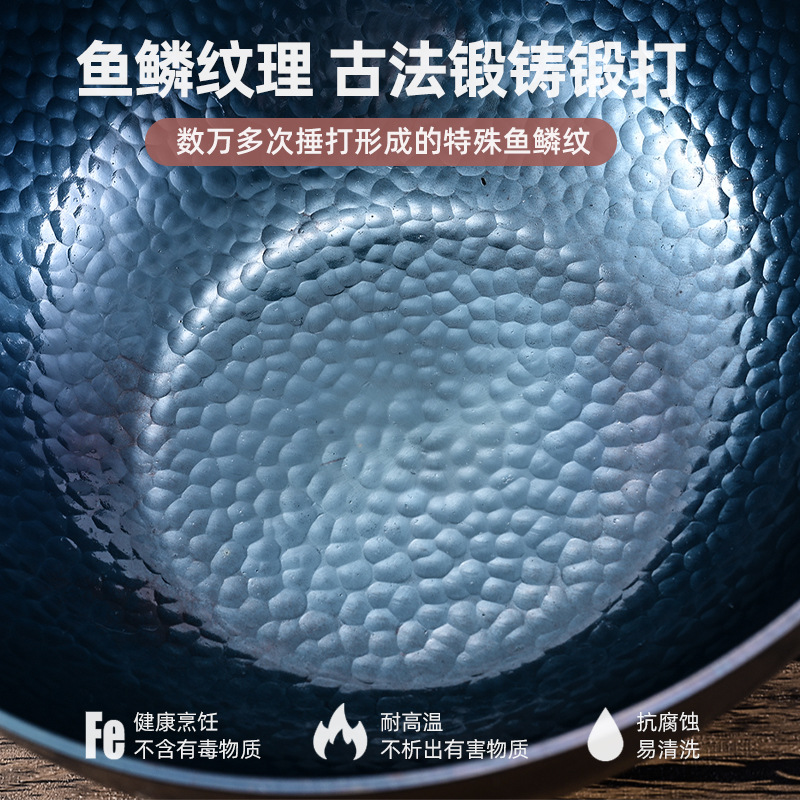 Zhangqiu olla de hierro pequeña olla de alimentación para bebés olla de hierro antigua olla de hierro pequeña olla de hierro cocido olla de leche