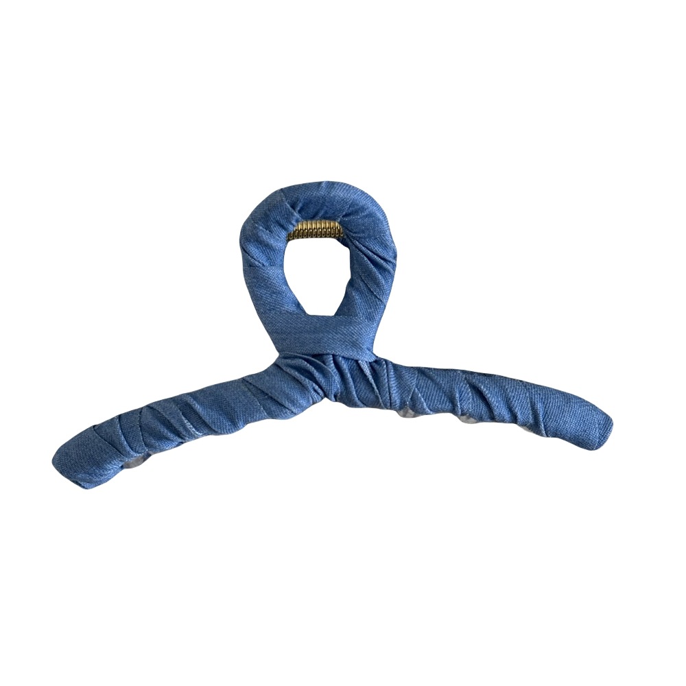 Pinza per capelli in denim alla moda fermaglio shark clip_voghion.com