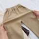 Pure color simple casual pants for boys and girls fashionable all-match loose spring and autumn pants for children