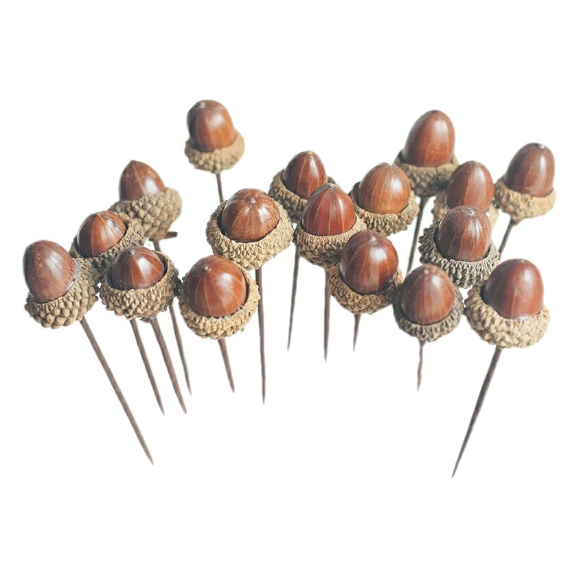 Mori натуральный желудь украшение ручной работы сушеный цветок кулон сушеные сосновые фрукты Рождественский набор детский сад украшения Huanchuang