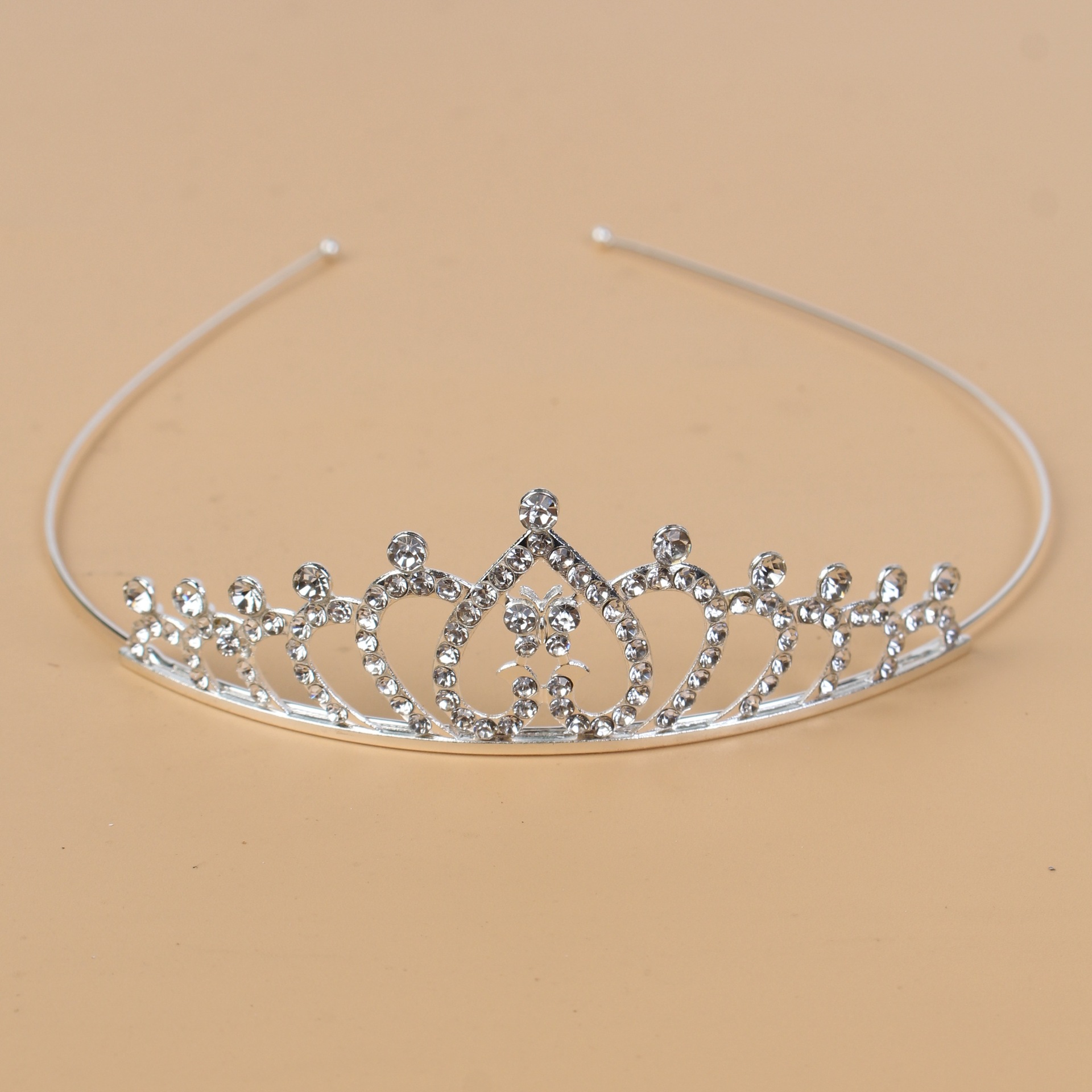 Princesa de cristal coreana corona de novia diamante de cristal anillo de cabello estudio de fotos accesorios para el cabello vestido de boda